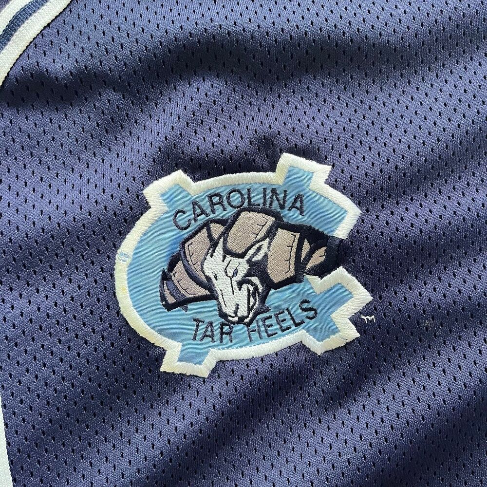 Vintage 90s UNC North Carolina Tar Heels Baseball Jersey Mesh Button Up 2XL - Picture 2 of 6